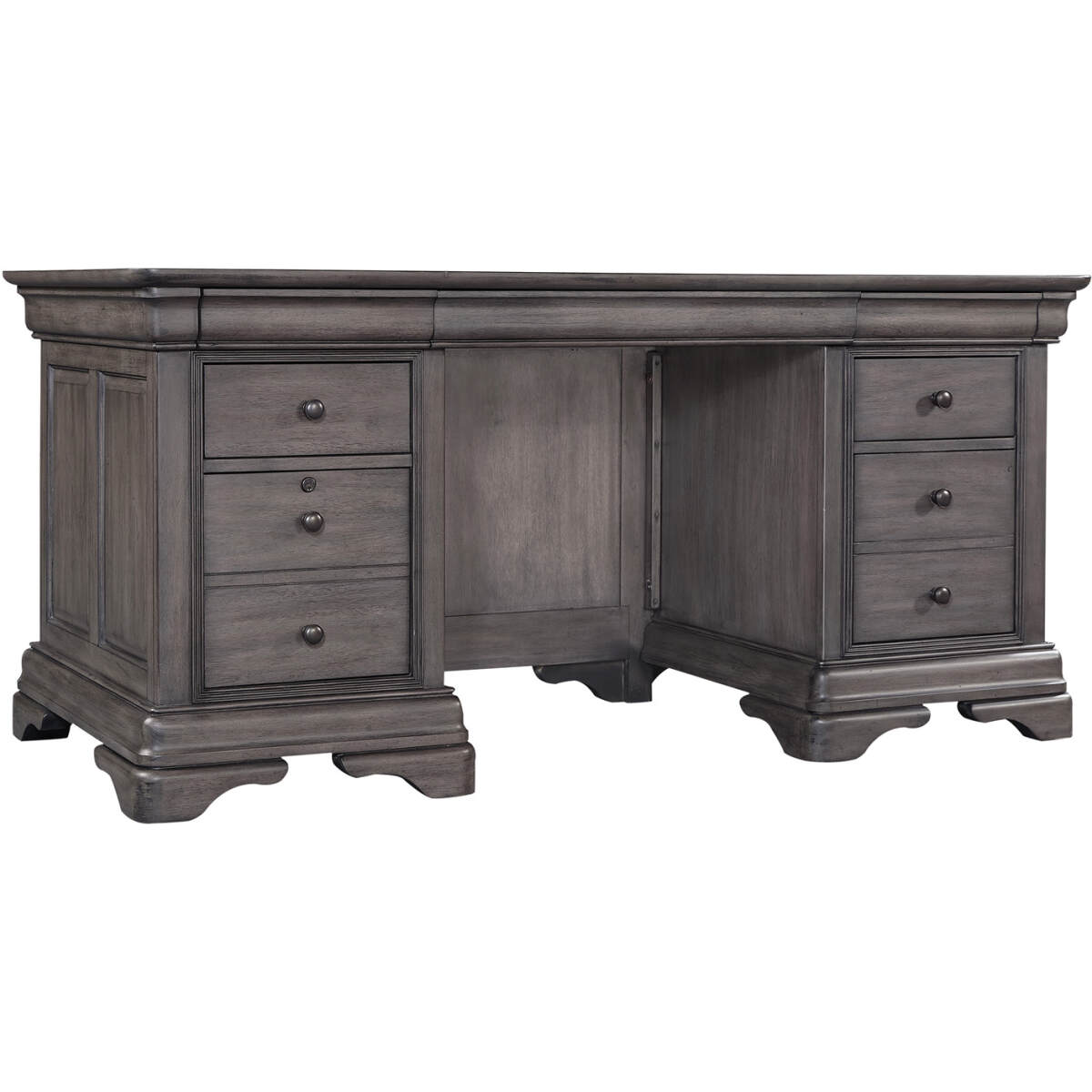 10638f369942a3656ead9f88f5bfcfb2 Sinclair 68" Executive Desk I224-303 - Image 1