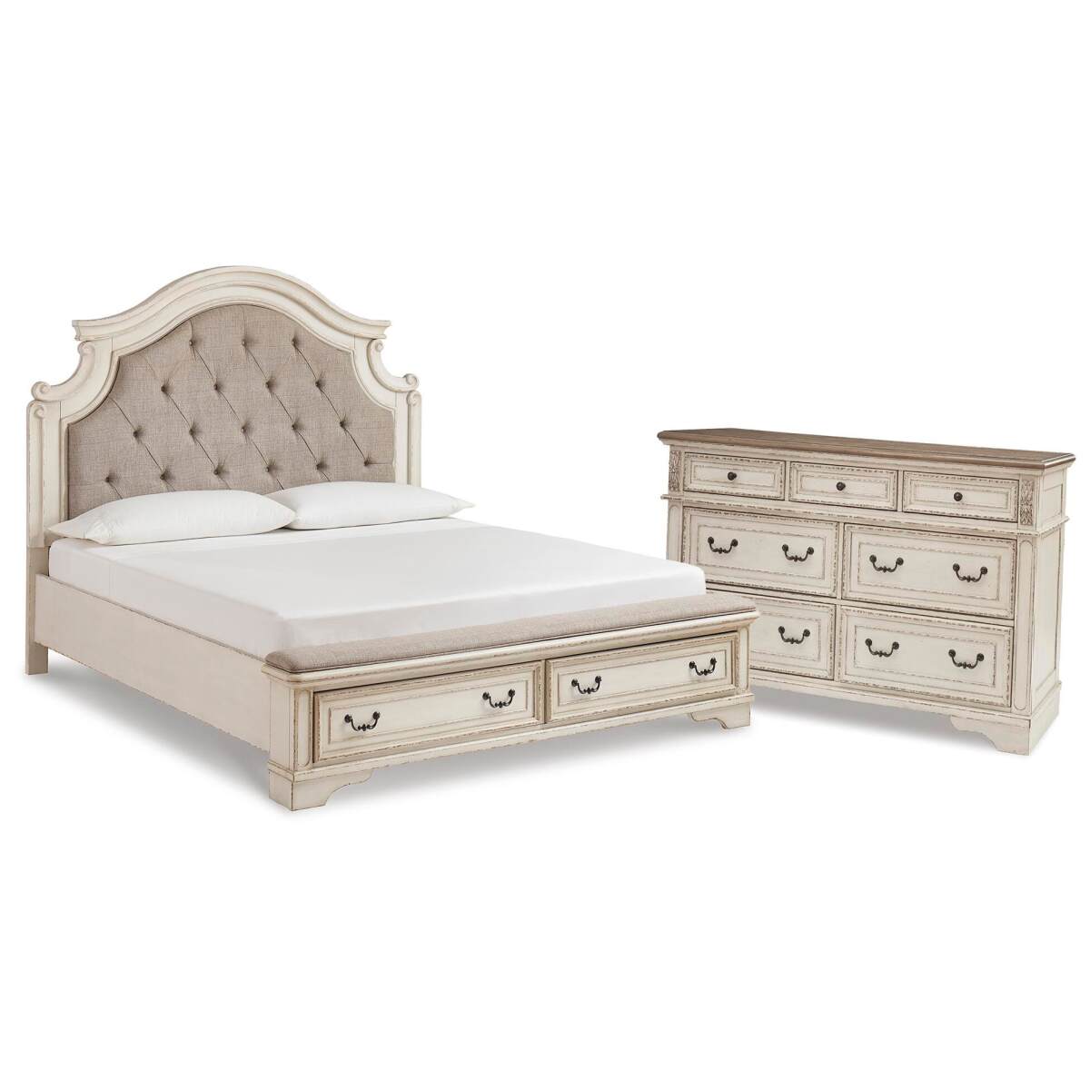 10a7f16ca841a6cda03093bbe620b4cd Realyn King Panel Storage Bed and Dresser - Image 1