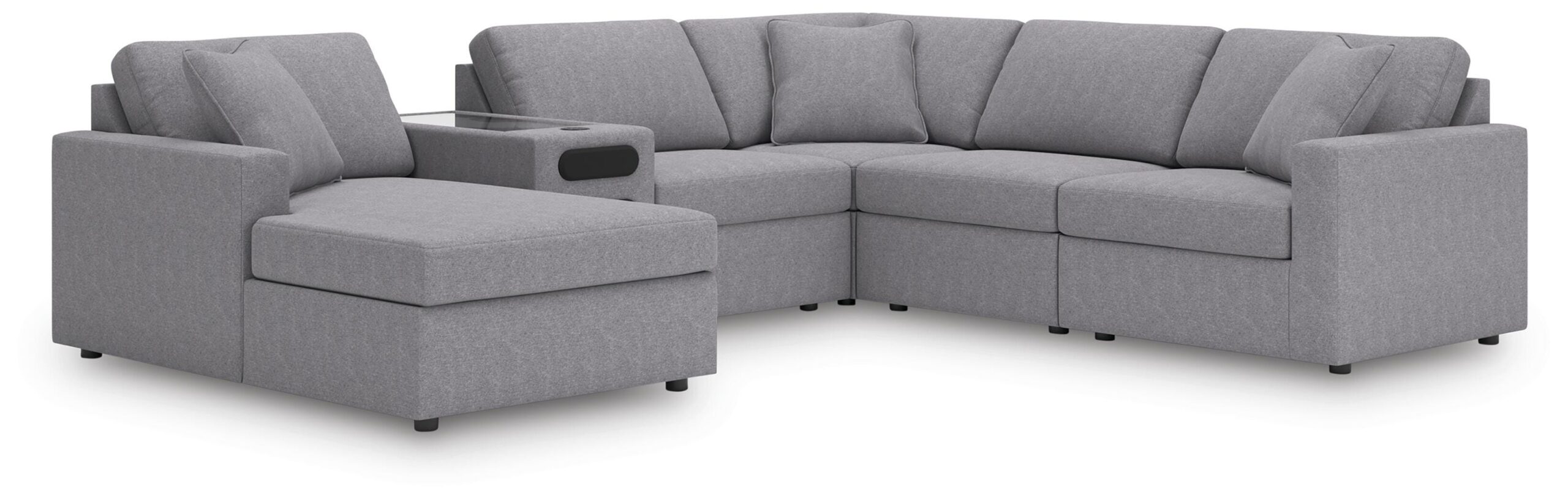 115d132a8d1ba434b256b3ee7c35c523 Modmax 6-Piece Sectional with Audio System and Chaise - Image 1