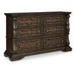 Maylee Queen Upholstered Panel Bed, Dresser and 2 Nightstands - Image 4