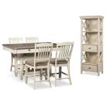 Bolanburg Counter Height Dining Table and 4 Barstools with Display Cabinet