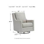 Kambria Swivel Glider Accent Chair - Image 5