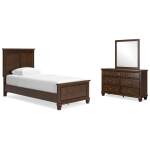 Danabrin Twin Panel Bed, Dresser and Mirror