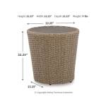 Danson 2 Swivel Lounge Chairs and End Table - Image 5
