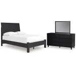 Danziar Full Panel Bed, Dresser and Mirror