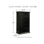 Maribel Full Panel Bed, Dresser, Mirror and Chest - Image 12