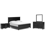 Lanolee King Panel Bed, Dresser, Mirror and 2 Nightstands