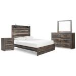 Drystan Queen Panel Bed, Dresser, Mirror and Nightstand