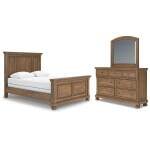 Feddinger Queen Panel Bed, Dresser and Mirror