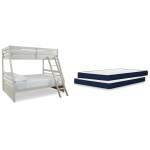Robbinsdale Twin over Full Bunk Bed and Mattresses