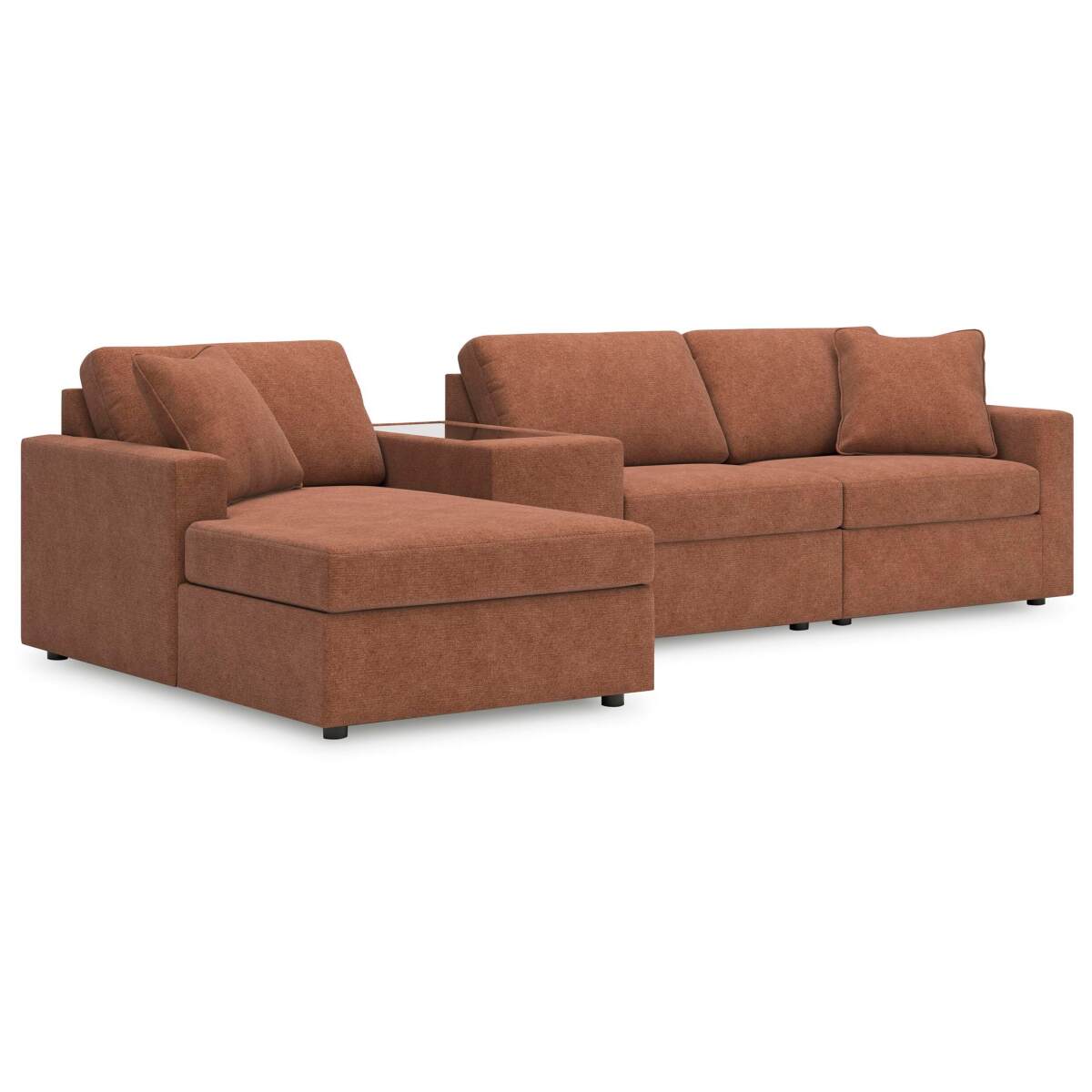 14b7828468b022f6fa736245f2ce34ed Modmax 4-Piece Sectional with Chaise - Image 1