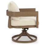 Serene Bay Outdoor Swivel Dining Chair with Cushion (Set of 2) - Image 6
