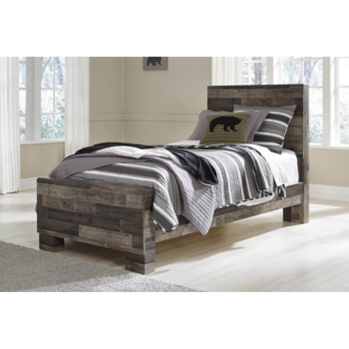 15fea542cfb49ab6f7405981e5b41a96 Derekson Twin Panel Bed - Image 1