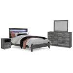 Baystorm Queen Panel Bed, Dresser, Mirror and Nightstand