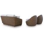 Double Point Outdoor Loveseat/2 Swivel Chairs (Set of 3) - Image 5