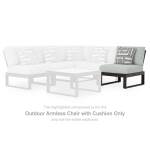 Beachloft Outdoor Armless Chair with Cushion - Image 3
