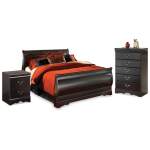Huey Vineyard Full Sleigh Bed, Chest and Nightstand