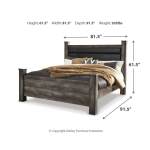 Wynnlow King Poster Bed, Dresser, Mirror and Nightstand - Image 7
