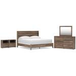 Elbrim King Panel Bed, Dresser, Mirror and 2 Nightstands