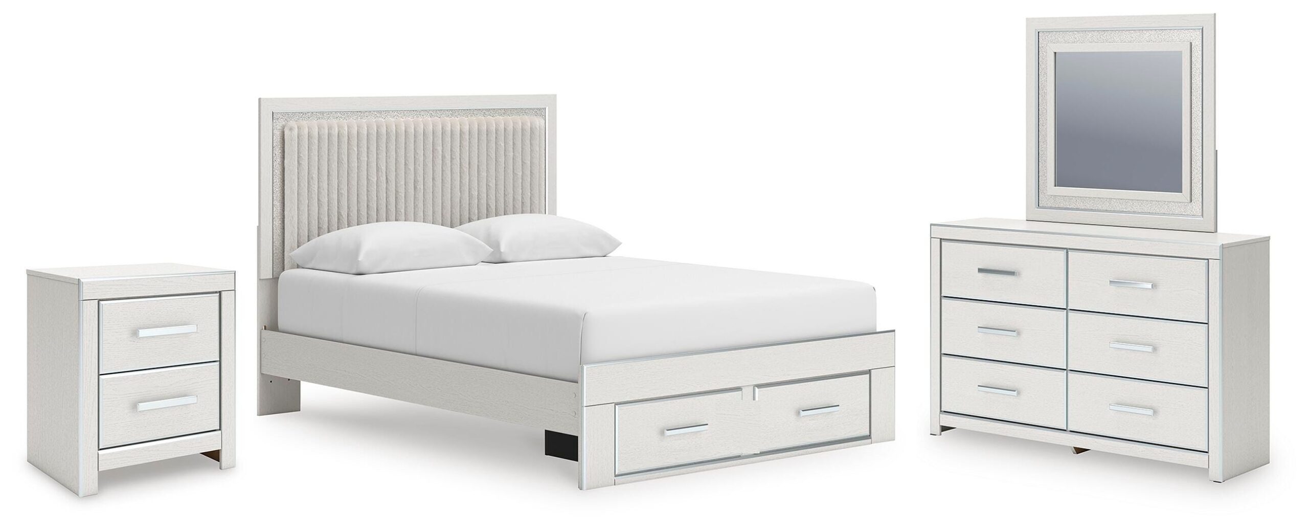18b25ec70114f53d88f51cb5df9dd4e4 Zuraleus Queen Storage Bed, Dresser, Mirror and Nightstand - Image 1