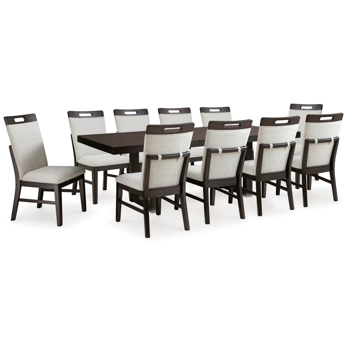 18b8f327806484685e9c95656d73ed14 Neymorton Dining Table and 10 Chairs - Image 1