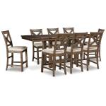 Moriville Counter Height Extension Table and 8 Barstools - Image 2