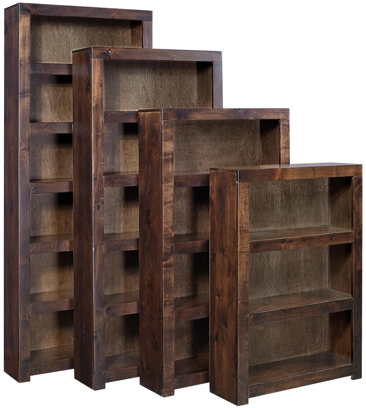 18c8495754d5e39bd27a24df9db4442e Contemporary Alder 84" Bookcase DL3484-TOB - Image 1