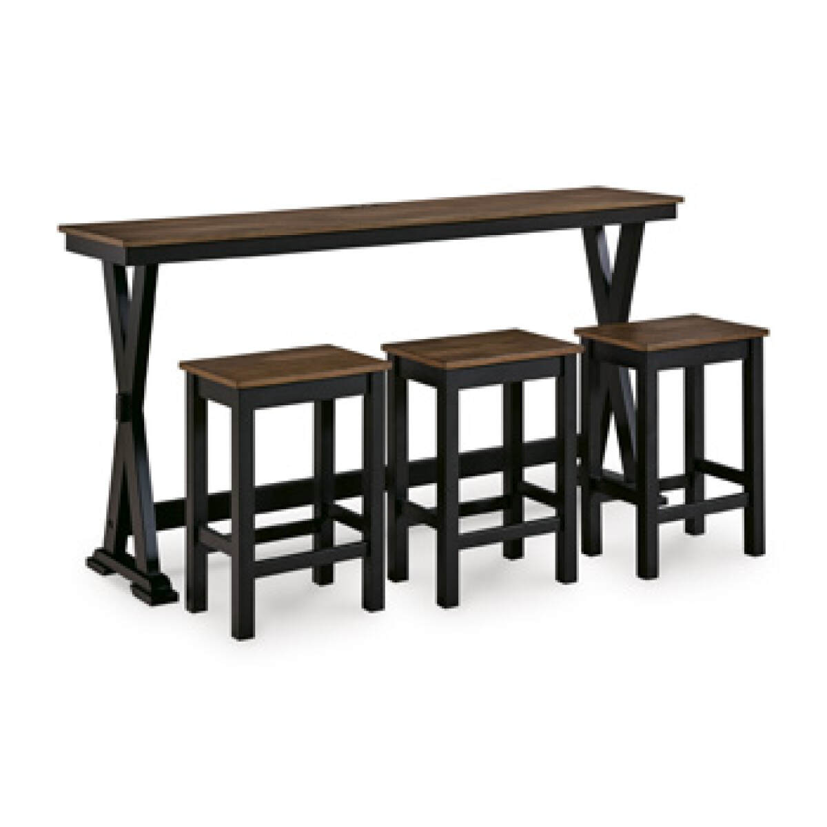 1901b4f738049f37daf68e597870c7e4 Wildenauer Counter Height Dining Table and 3 Barstools Set - Image 1