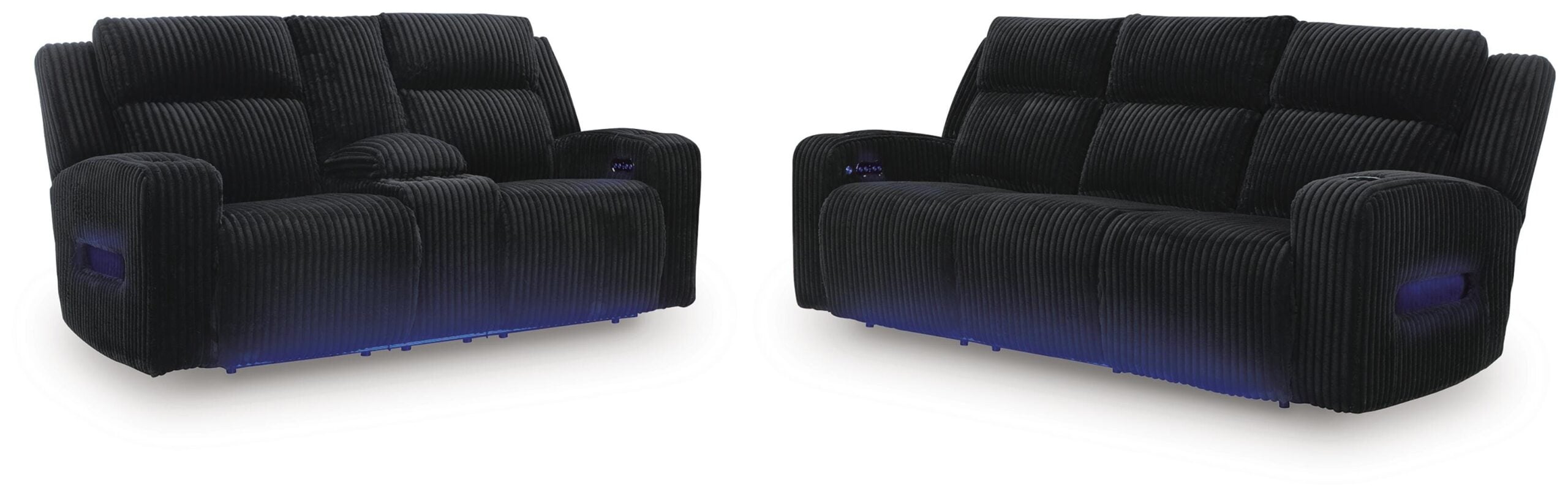 19166687b86d951da4508bdcbb8f0b65 Belvarrow Power Reclining Sofa and Loveseat - Image 1