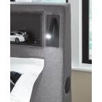 Verishaw Twin Upholstered Bed with Wireless Audio - Image 14