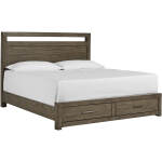 Modern Loft Panel Bed IMLBRGRP16