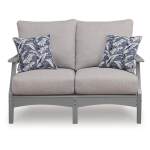 Cove Beach Outdoor Loveseat with Cushion - Image 4