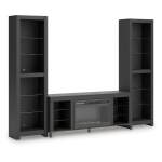 Cayberry 3-Piece Entertainment Center with Electric Fireplace