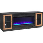Chelsea 82" Fireplace Console W/ 42" Insert MSS1960NWT-BLK - Image 6