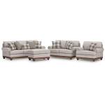 Clearbrooke Sofa, Loveseat, Oversized Chair and Ottoman