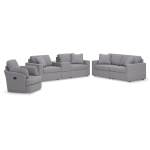 Modmax 3-Piece Sectional Sofa, 2-Piece Sectional Loveseat and Swivel Glider Recliner