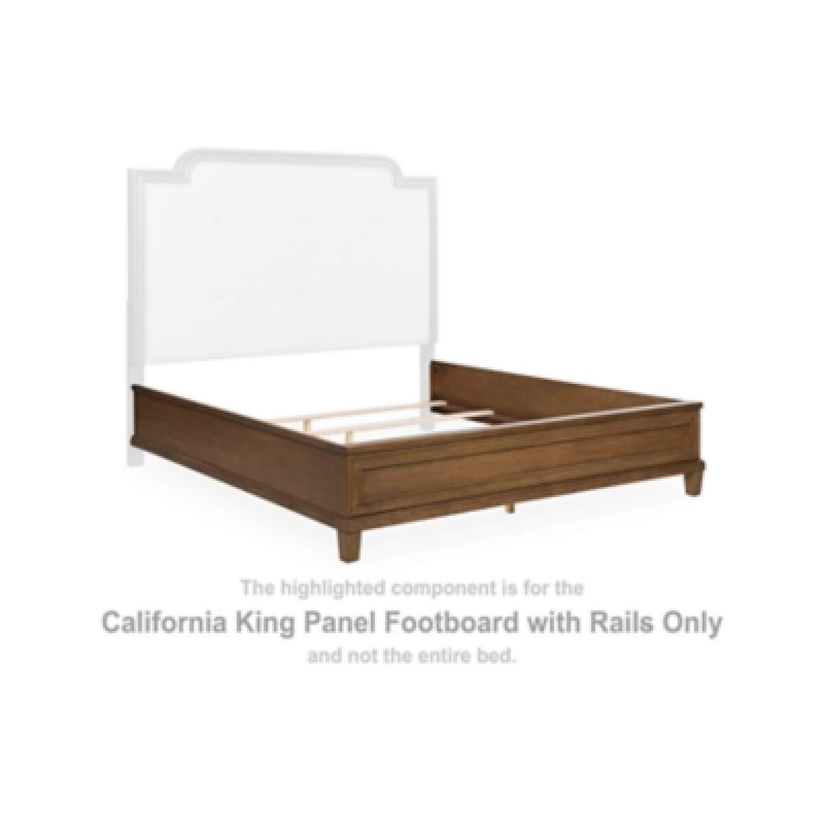 1b587360630fe133be093d20642409a6 Jorlaina California King Panel Footboard with Rails - Image 1