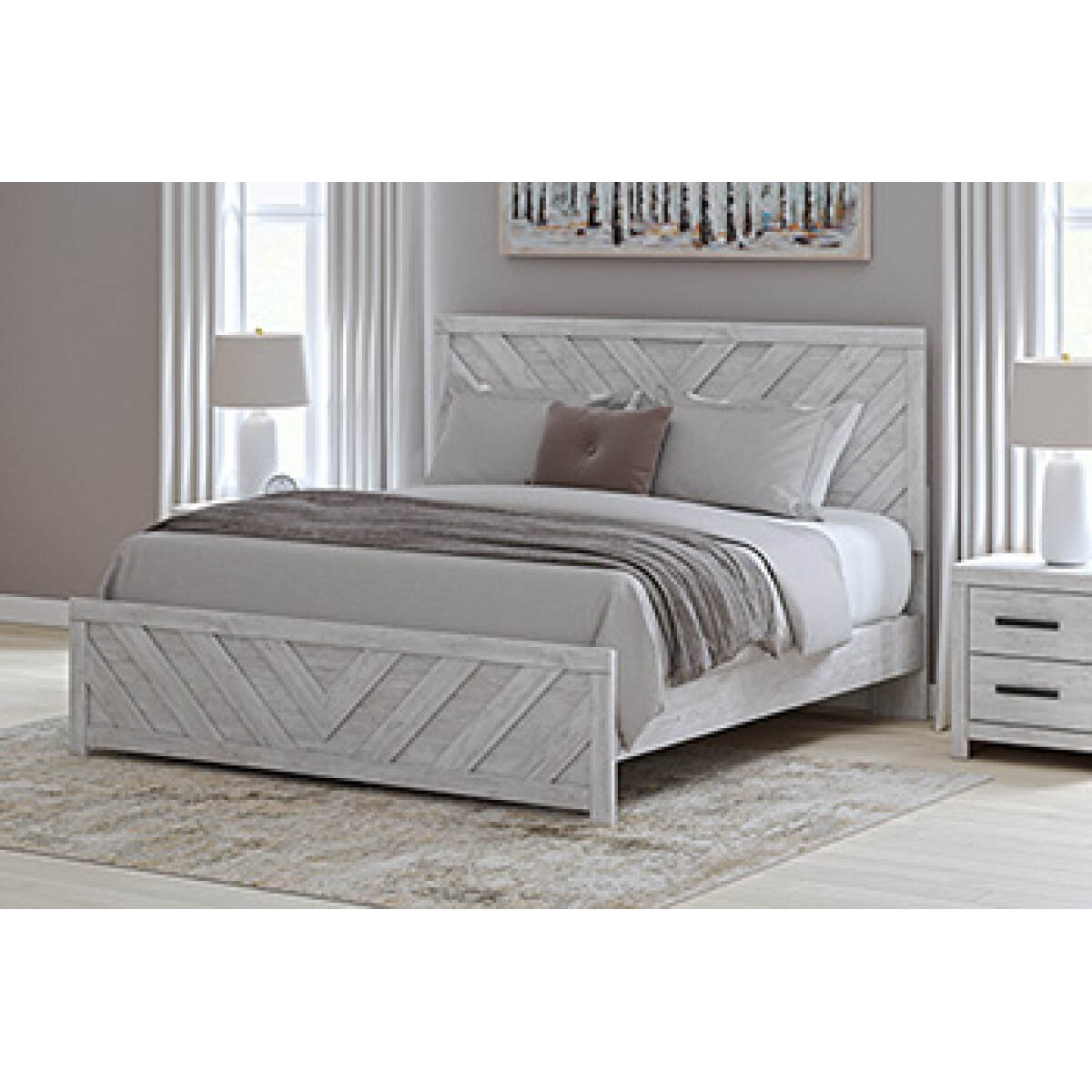 1badb5ec318284db24b14097ebf904da Cayboni King Panel Headboard/Footboard - Image 1