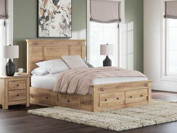 Makidern Queen Panel Storage Bed - Image 3