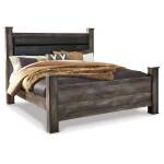 Wynnlow King Poster Bed, Dresser, Mirror and Nightstand - Image 4