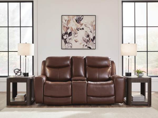 Bexhurst Power Reclining Loveseat with Console - Image 3