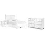 Fortman Full Panel Bed, Dresser and Nightstand