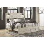 Cambeck King Panel Bed with 2 Storage Drawers