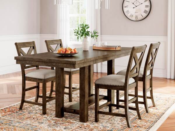 Moriville Counter Height Dining Table and 4 Barstools - Image 2