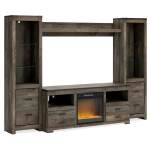 Trinell 4-Piece Entertainment Center with Electric Fireplace - Image 2