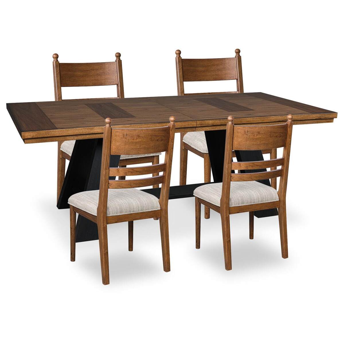 1d2fc28d228b4def2b9f824ce3e67929 Greddinton Extension Dining Table and 4 Chairs - Image 1