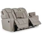 Elevate Edges Glider Reclining Loveseat with Console - Image 4