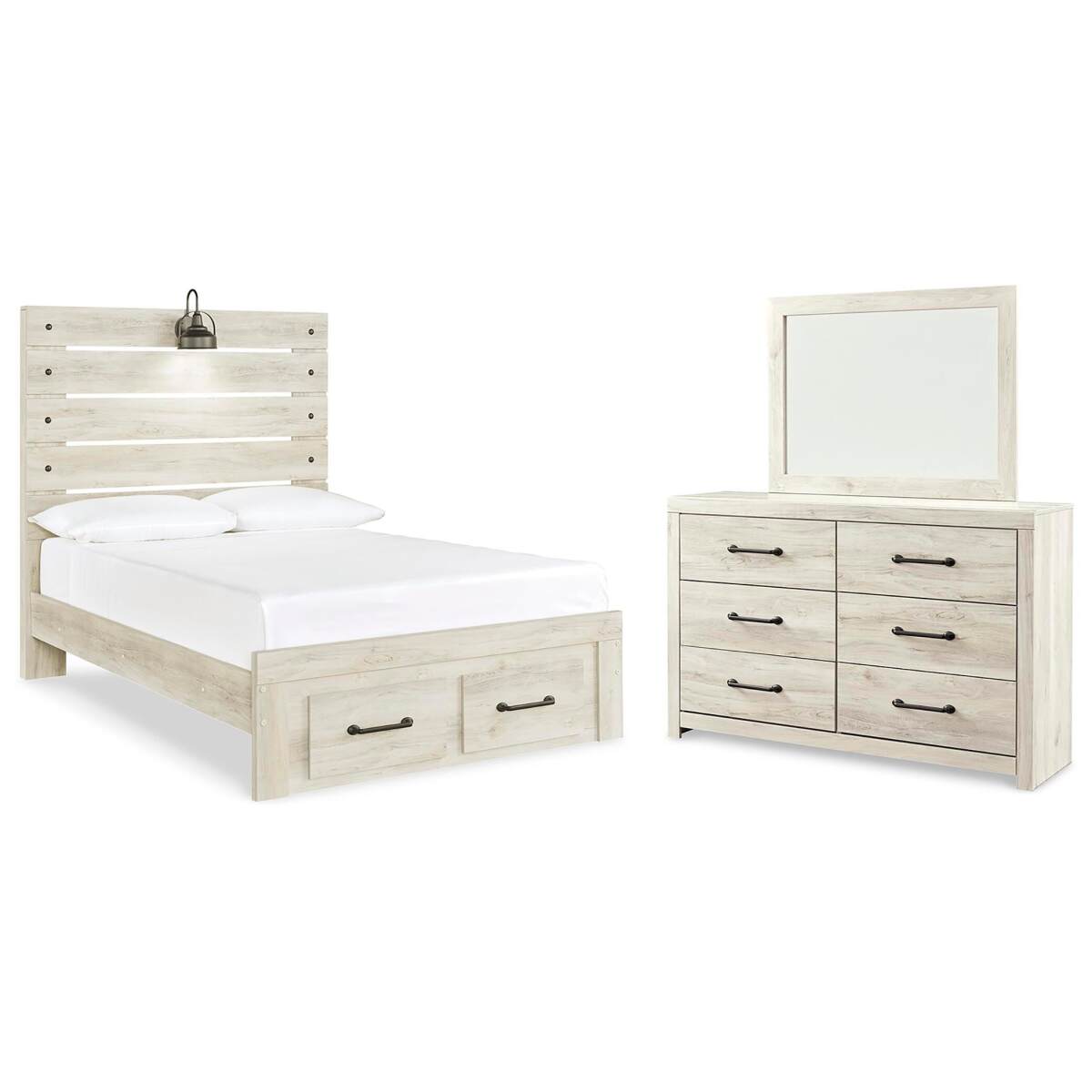 1d9fef4e0bb0c4e096a13e2ac1204909 Cambeck Full Storage Bed, Dresser and Mirror - Image 1