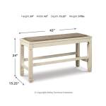 Bolanburg Counter Height Dining Table, 4 Stools, Bench and 2 Display Cabinets - Image 21