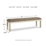 Bolanburg Extension Dining Table, 4 Chairs and Bench - Image 16